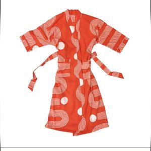 Block Shop Textiles - sidewinder robe in poppy